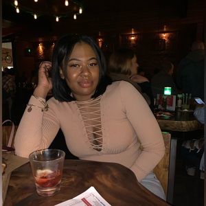 Mauve cris cross crop top